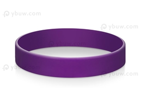 Purple Solid Blank Wristbands