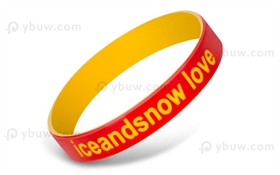 Red Duel Layer Wristband-DLW12ASO