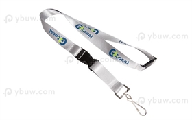 Light Gray Nylon Lanyard-NL20ao2xSP