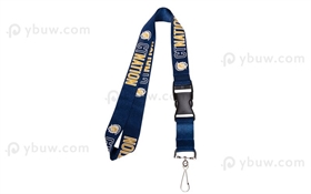 Navy Blue Nylon Lanyard-NL25bxS