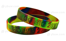 Swirled Debossed Silicone Wristband