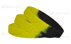 Segment Debossed Silicone Wristband-DW12ASW