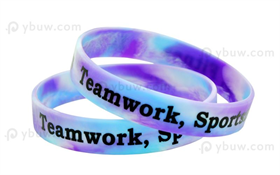 Swirl Printed Silicone Wristband-PW12ASW