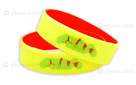 Segment Printed Silicone Wristband-PW19ASE