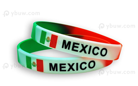 Segment Printed Silicone Wristband-PW12ASE