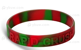 Swirl Embossed Silicone Wristband-EW12ASW