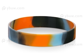Black Light blue Orange Swirled Wrist Bracelets