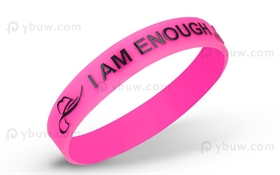 Solid Embossed Printed Silicone Wristband-EPW12ASO