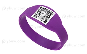Purple Printed Figured Wristband