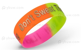 Segment Embossed Printed  Wristband-EPW12ASW