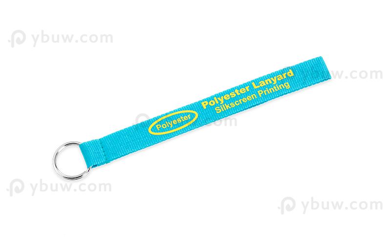 Royal Blue Short Polyester Lanyard-SPL20atxS