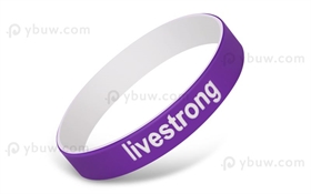 Purple Duel Layer Wristband-DLW12ASO - DLW12ASO