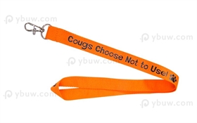 Orange Polyester Lanyard-PL20cxL