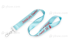 Light Blue Nylon Lanyard-NL20cpxB