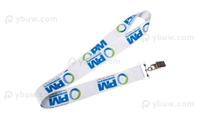 White Dye Sublimated Lanyard-DSL25axL