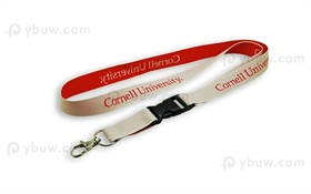 White Custom Woven Lanyard-WL20bpxS
