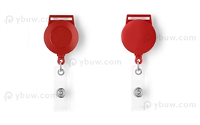 Red Retractable Badge Reel Style A