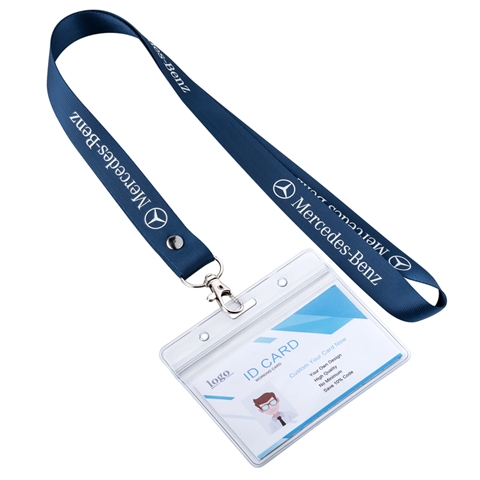 3/4''(20mm) Name Tag Holder Nylon Lanyards-SD9E