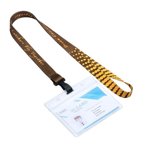 5/8”(15mm) UPS Lanyards with Name Badge Holder-VUNX