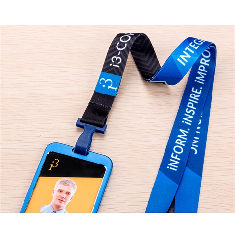 3/4"(20mm) Full Color Lanyards with Aluminium Badge Holder-B26N