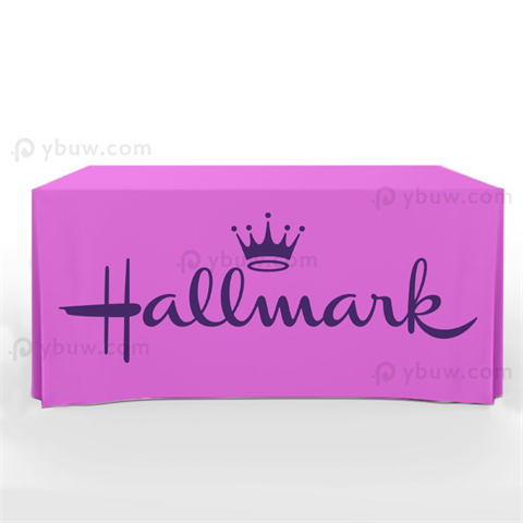 8 Feet Custom Fitted Tablecloths With Logo For Rectangle Tables - TC0202