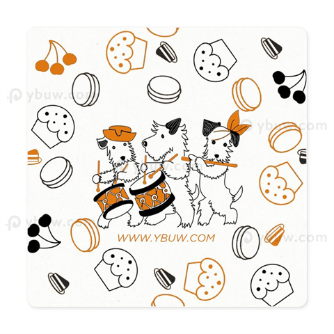 Custom Square Economical Paper Coasters