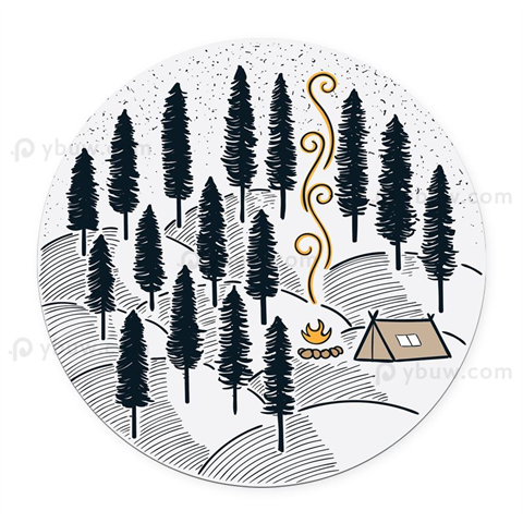 Custom Round Vinyl Coaster-CA0401